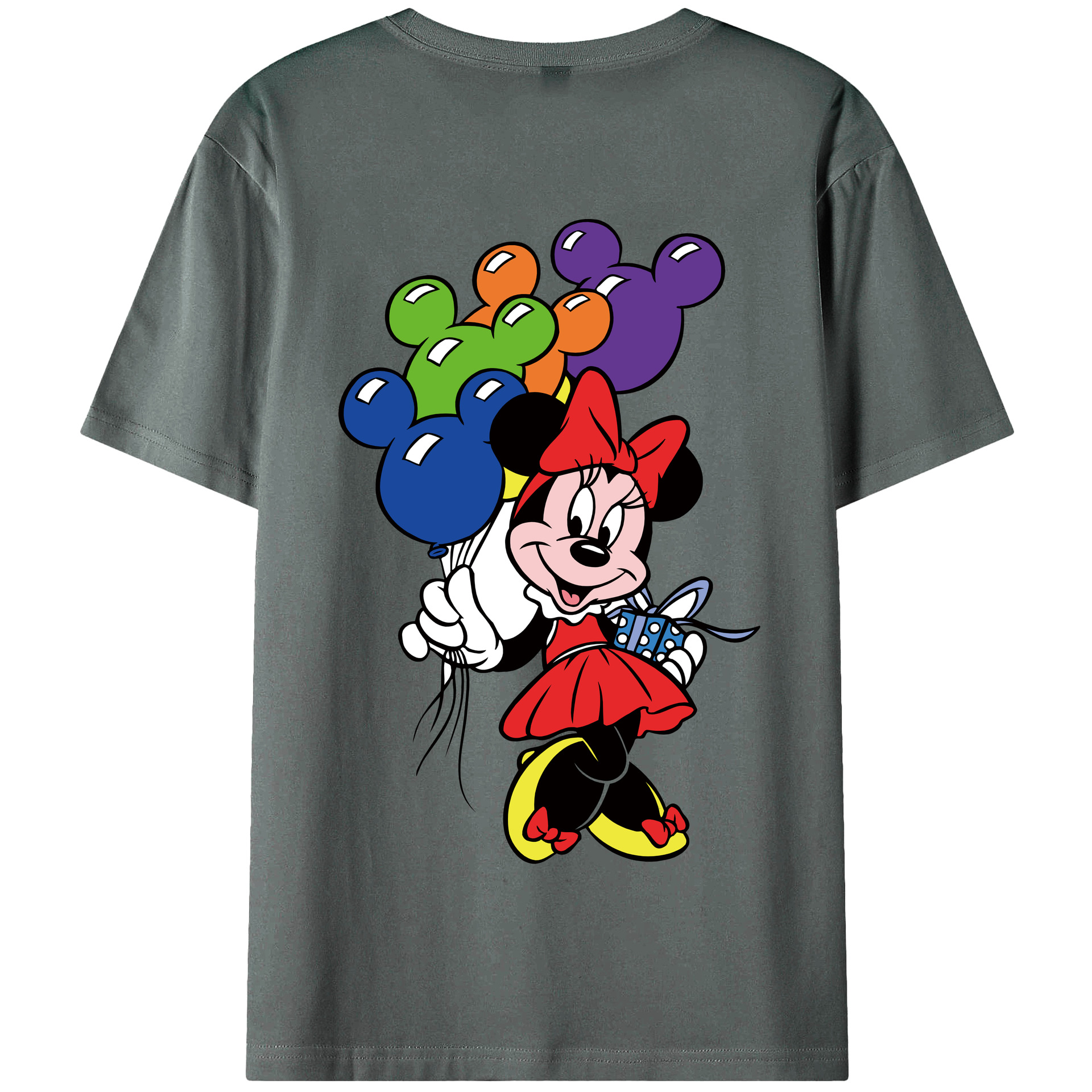 （画像用） ミッキーマウス Mickey Mouse 綿100％半袖Tシャツ（背面プリント）
